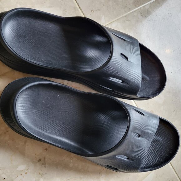 Hoka Black Slide Sandals